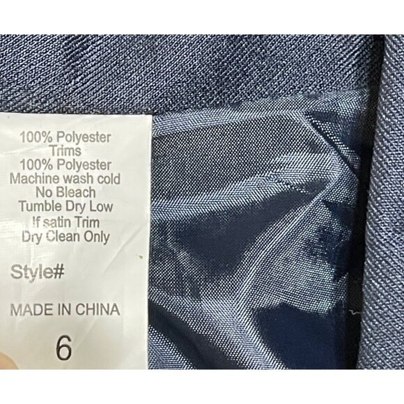 Boy's Unbranded Suit Jacket Sport Coat Navy Blue Size 6 - Picture 3 of 3